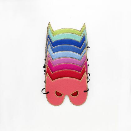 Two-faced superhero mask